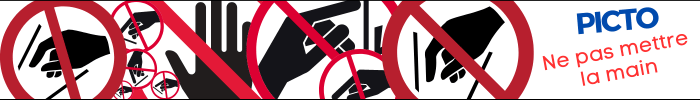 Pictogramme Ne pas mettre la main