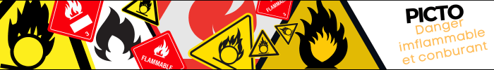 Pictogramme danger inflammable ou comburant
