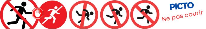 Pictogramme Ne pas courir