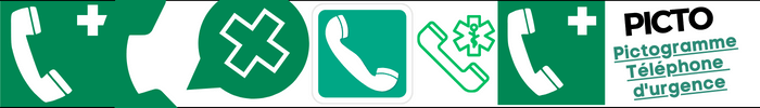 Pictogramme Téléphone d'urgence