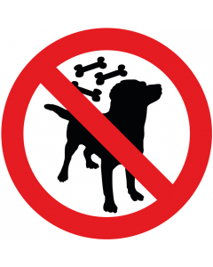 Pictogramme Attention interdiction de nourrir les chiens