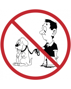 Pictogramme Les chiens sont interdits