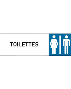 Plaque de porte classique Toilettes
