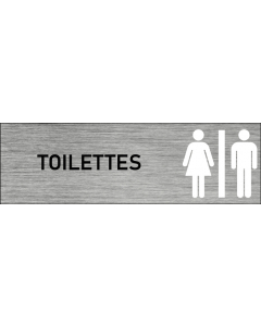 Plaque de porte toilettes
