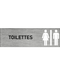 Plaque de porte toilettes