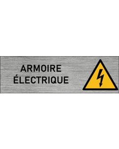 Plaque de porte armoire électrique