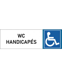 Plaque de porte classique WC-Handicapés
