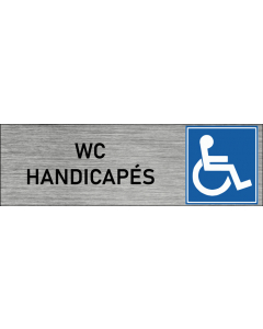Plaque de porte wc handicapés
