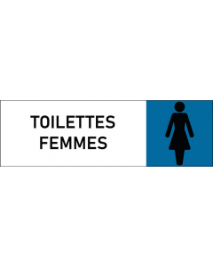 Plaque de porte classique Toilettes Femmes
