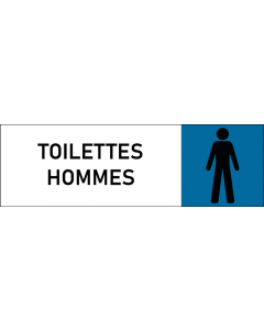 Plaque de porte classique Toilettes Hommes
