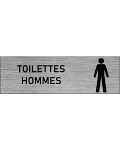 Plaque de porte toilettes hommes