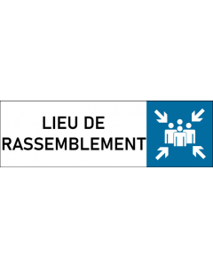 Plaque de porte classique Lieu de rassemblement