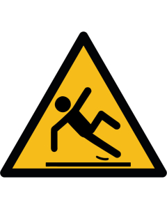 Pictogramme chute sol glissant - Prévention des accidents