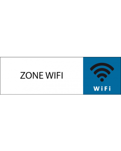 Plaque de porte classique Zone Wifi