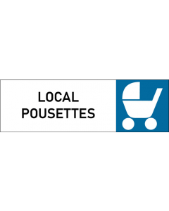 Plaque de porte classique Local pousettes