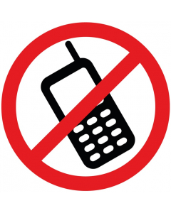  Pictogramme Interdiction d' utiliser son mobile dans l’ établissement