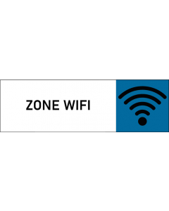 Plaque de porte classique Zone Wifi