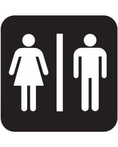Panneau Affichage toilette homme femme