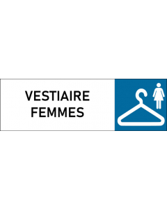 Plaque de porte classique Vestiaire Femmes