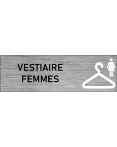 Plaque de porte vestiaire femmes