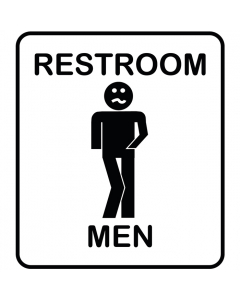 Panneau toilette homme femme