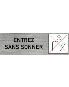 Plaque de porte Entez sans sonner
