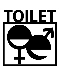 Pictogramme Toilette mixte