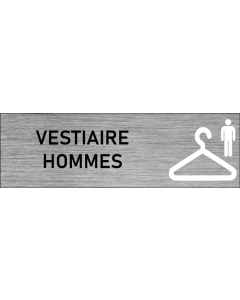 Plaque de porte vestiaire hommes