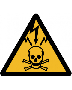 Pictogramme danger de mort électricité
