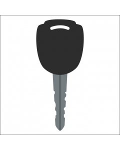 Plaque de porte carrée Armoire des clés