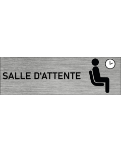 Plaque de porte Salle d'attente