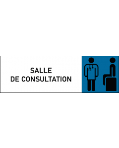 Plaque de porte classique Salle de consultation