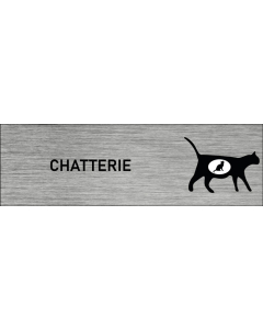 Plaque de porte Chatterie