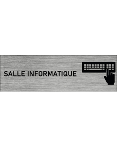 Plaque de porte Salle informatique
