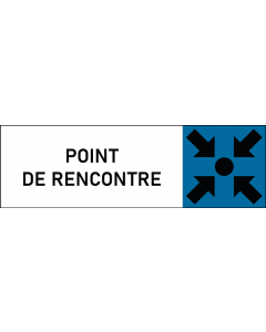 Plaque de porte classique Point de rencontre