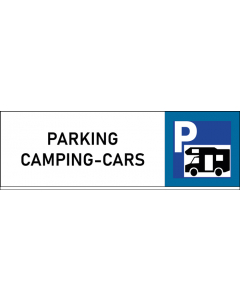 Plaque de porte classique Parking camping-cars