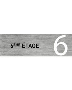 Plaque de porte 6 ème étage