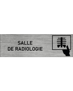 Plaque de porte Salle de radiologie
