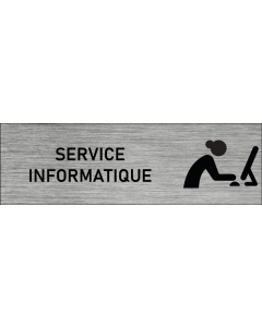 Plaque de porte Service informatique