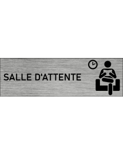Plaque de porte Salle d'attente