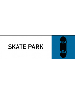 Plaque de porte classique Skate park
