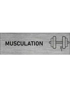 Plaque de porte Musculation