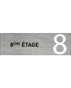 Plaque de porte 8 ème étage