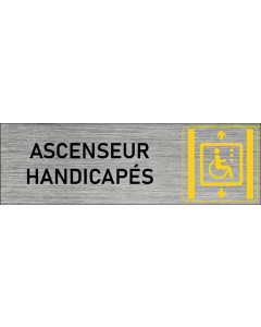 Plaque de porte Ascenseur handicapés
