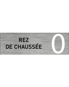 Plaque de porte Rez de chaussée
