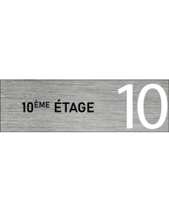 Plaque de porte 10 ème étage