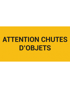 Pictogramme ATTENTION CHUTES D’OBJETS
