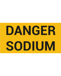 Pictogramme DANGER SODIUM
