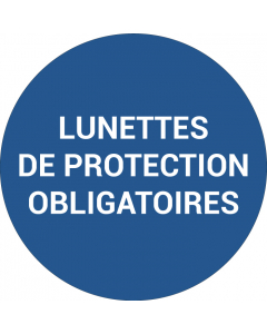 Pictogramme LUNETTES DE PROTECTION OBLIGATOIRES