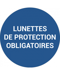 Pictogramme LUNETTES DE PROTECTION OBLIGATOIRES
